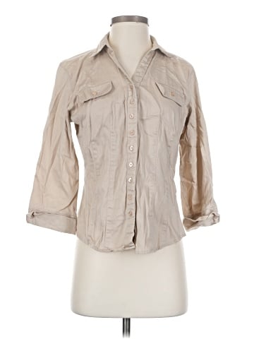 DressBarn 3/4 Sleeve Button-Down Shirt (view 1)