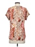 C established 1946 Animal Print Brown Short Sleeve Blouse Size S - photo 2