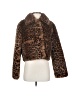 Maeve 100% Polyester Animal Print Brown Faux Fur Jacket Size S - photo 1
