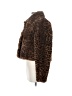 Maeve 100% Polyester Animal Print Brown Faux Fur Jacket Size S - photo 5