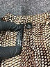 Essentials by Milano 100% Polyester Animal Print Brown 3/4 Sleeve Blouse Size XL - photo 7
