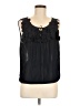 Leifnotes 100% Polyester Black Sleeveless Blouse Size 6 - photo 1