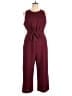 Greylin Solid Burgundy Jumpsuit Size XL - photo 1