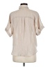 Forever 21 Metallic Ivory Short Sleeve Blouse Size M - photo 2