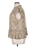 Lane Bryant 100% Polyester Animal Print Ivory Sleeveless Blouse Size 18 - 20 Plus - photo 5