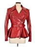 Alexander McQueen 100% Leather Red Jacket Size EU (IT) 42 / US 6 - photo 1