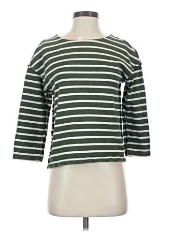 Madewell Luxe Long-Sleeve Tee in Casler Stripe (view 1)