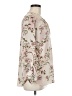 Soho 100% Polyester Floral Ivory Long Sleeve Blouse Size M - photo 4