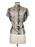 Vertigo Paris Silver Short Sleeve Blouse Size M - photo 2