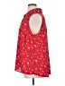 Pleione 100% Polyester Hearts Red Sleeveless Blouse Size 1X - photo 5
