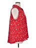 Pleione 100% Polyester Hearts Red Sleeveless Blouse Size 1X - photo 4