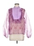 Shein 100% Polyester Purple Long Sleeve Blouse Size 6 - photo 1