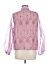 Shein 100% Polyester Purple Long Sleeve Blouse Size 6 - photo 2