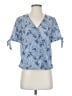 MICHAEL Michael Kors Blue Short Sleeve Blouse Size S - photo 1