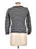 J.Crew Factory Store Stripes Silver Pullover Sweater Size L - photo 2