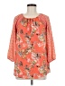 Cato 100% Polyester Orange 3/4 Sleeve T-Shirt Size M - photo 1