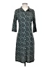Talbots Argyle Teal Casual Dress Size S (estimated) - photo 1