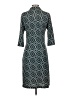 Talbots Argyle Teal Casual Dress Size S (estimated) - photo 2
