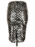 Say What? Metallic Silver Formal Skirt Size M - photo 2