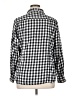 Assorted Brands Checkered-gingham Black Long Sleeve Button-Down Shirt Size XL - photo 2