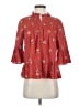 Ulla Johnson 100% Cotton Red 3/4 Sleeve Blouse Size 4 - photo 1