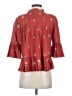 Ulla Johnson 100% Cotton Red 3/4 Sleeve Blouse Size 4 - photo 2