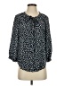 Joie 100% Silk Polka Dots Black 3/4 Sleeve Silk Top Size XS - photo 1