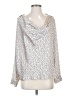Zara 100% Polyester Polka Dots Ivory Long Sleeve Blouse Size M - photo 1