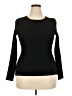 Zesica Black Long Sleeve Top Size 2X - photo 1