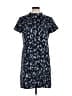 Theory 100% Silk Paisley Blue Gray Casual Dress Size 12 - photo 1