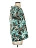 Ann Taylor 100% Polyester Teal Short Sleeve Blouse Size S - photo 4