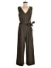 Calvin Klein Solid Brown Green Jumpsuit Size 10 - photo 1