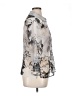 Nicola 100% Polyester Floral Silver 3/4 Sleeve Blouse Size XL - photo 4