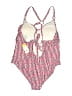 Kona Sol Chevron-herringbone Red One Piece Swimsuit Size 17 - photo 2