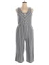 Eyeshadow Chevron-herringbone Gray Jumpsuit Size XL - photo 1