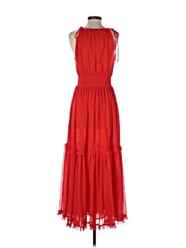 knee length dresses for ladies Banana Republic Women's Linen Maxi Dress Red/Orange
