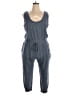 Zella Solid Gray Blue Jumpsuit Size XL - photo 1