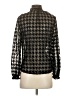 Zara Houndstooth Black Long Sleeve Blouse Size XS - photo 2