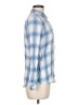 Gap Checkered-gingham Blue Long Sleeve Button-Down Shirt Size M - photo 4