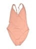 Andie Solid Tan One Piece Swimsuit Size L - photo 1