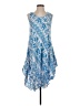 Unbranded Paisley Blue Cocktail Dress Size S (estimated) - photo 1