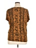 Ichi Animal Print Brown Short Sleeve T-Shirt Size XL - photo 2