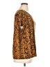 Ichi Animal Print Brown Short Sleeve T-Shirt Size XL - photo 4