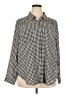 Torrid 100% Polyester Houndstooth Black 3/4 Sleeve Blouse Size 2X Plus (2) - photo 1