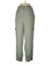Nicole Miller New York Solid Green Cargo Pants Size L - photo 1