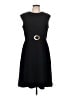 Talbots Solid Blue Black Casual Dress Size 12 - photo 1