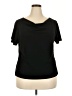 R&M Richards Black Short Sleeve Turtleneck Size 18 - photo 1