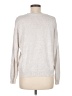 Stitches & Stripes Metallic Silver Pullover Sweater Size M - photo 2