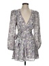 Astr 100% Polyester Floral Gray Cocktail Dress Size XS - photo 1