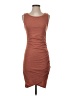 Leith Solid Brown Casual Dress Size S - photo 1